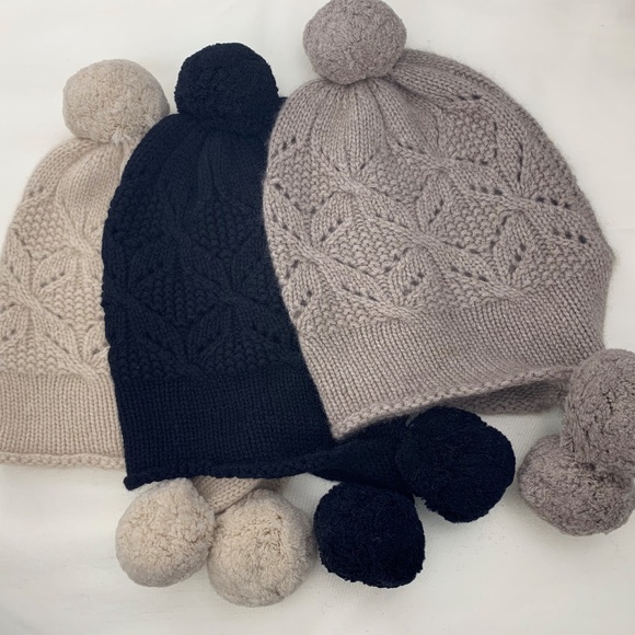 100% Cashmere Beanie Hat for Women.Winter Hat.